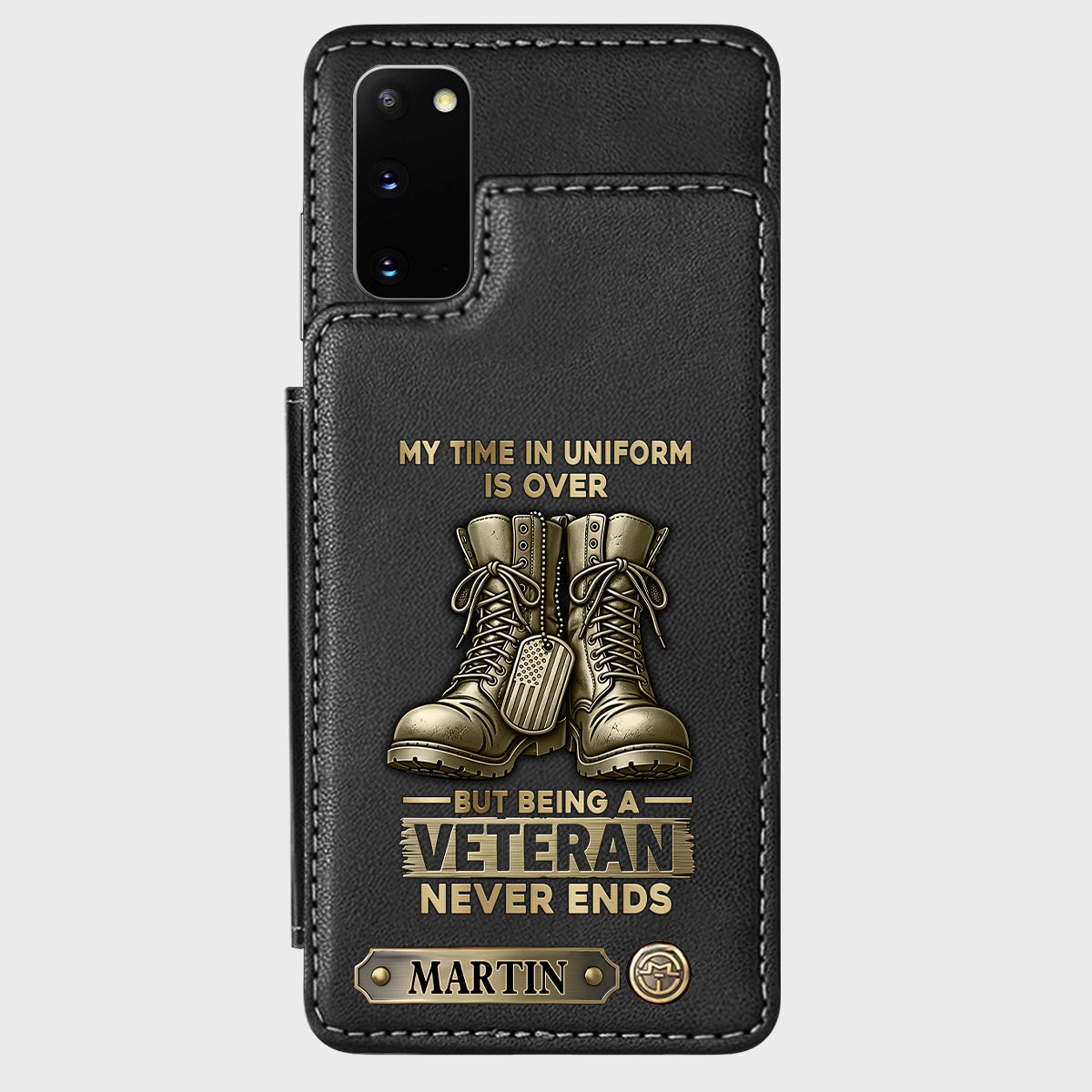Proud Veteran - Personalized Veteran Wallet Phone Case