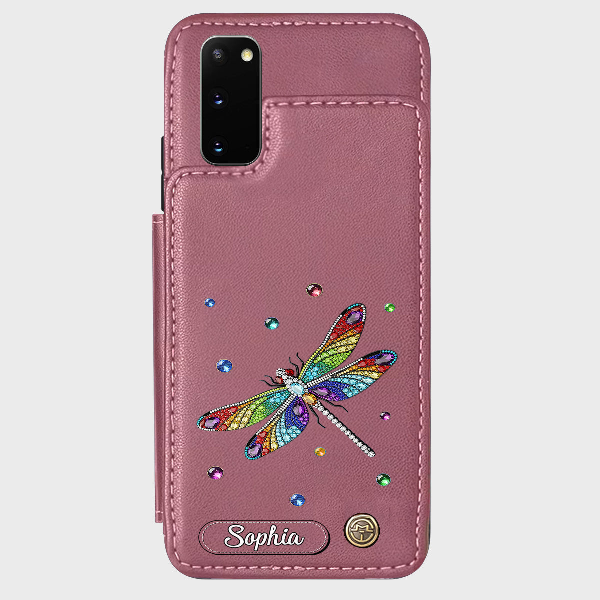 Beautiful Dragonfly - Personalized Dragonfly Wallet Phone Case