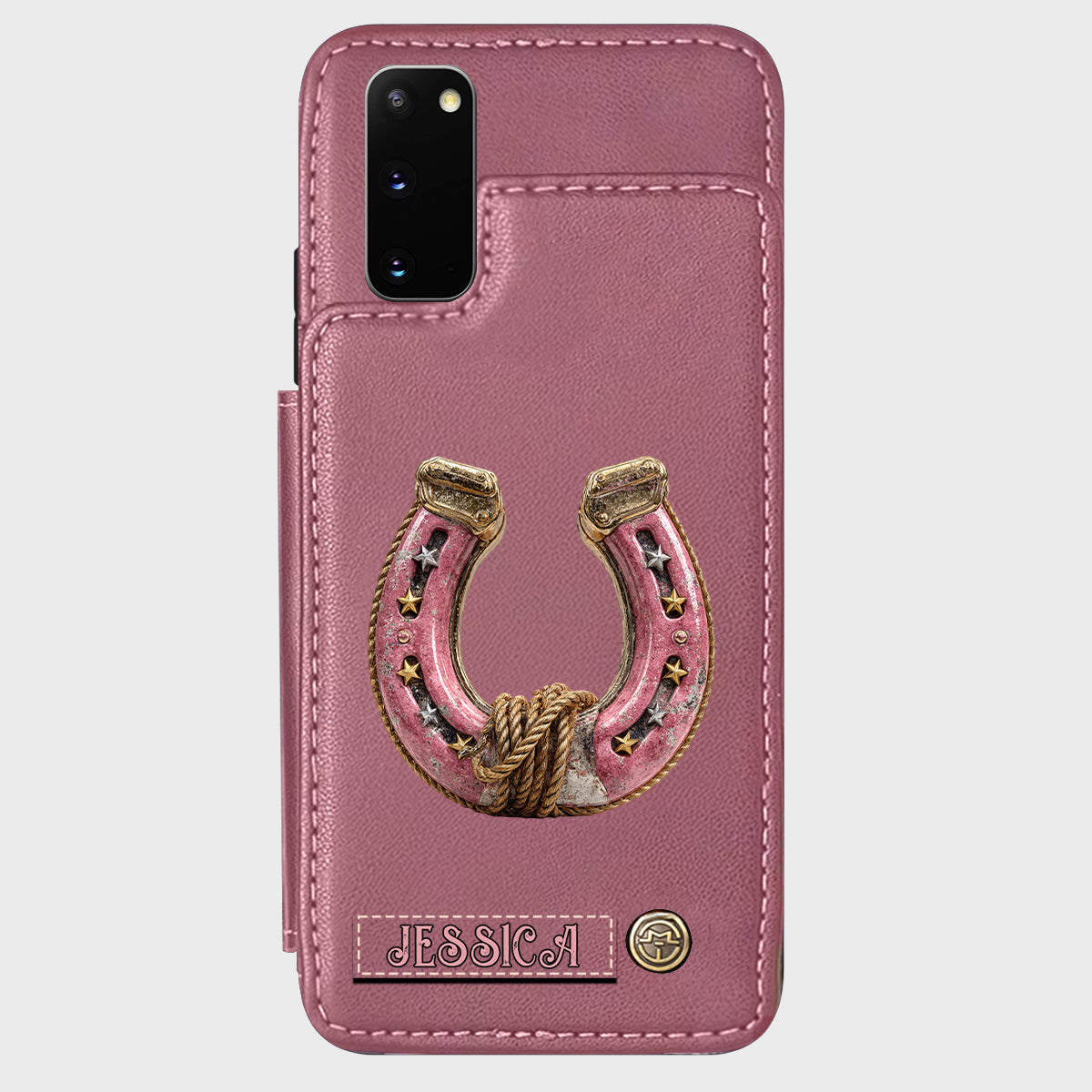 Horseshoe - Personalized Horse Wallet Phone Case