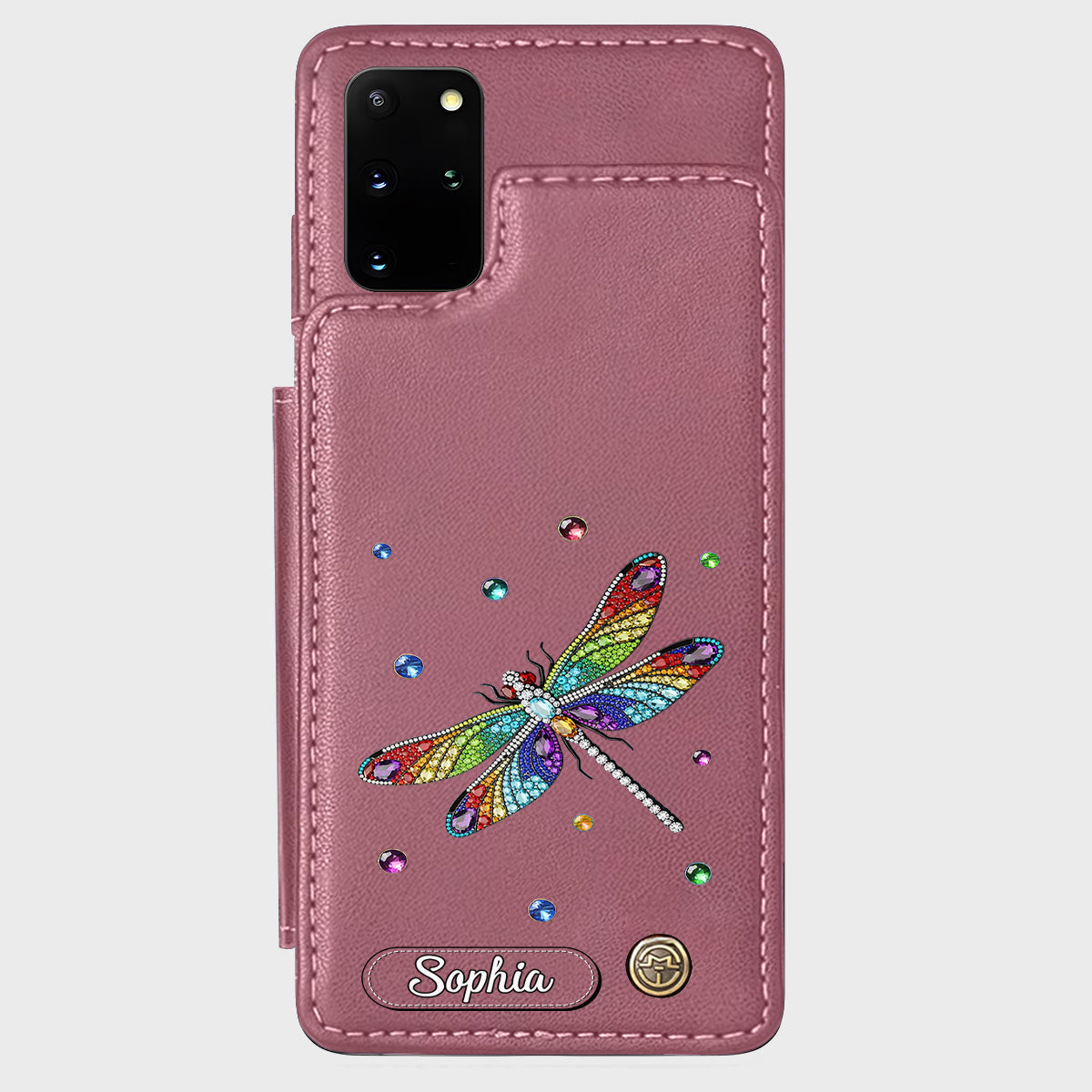 Beautiful Dragonfly - Personalized Dragonfly Wallet Phone Case