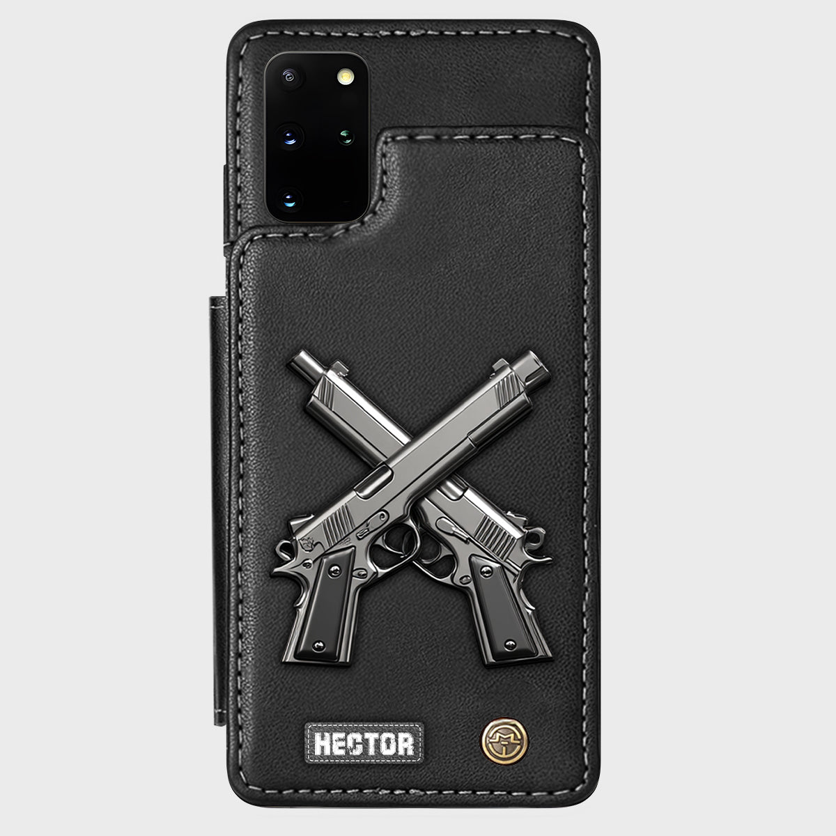 Crossed Pistols - Personalized Tactical equipment Wallet Phone Case