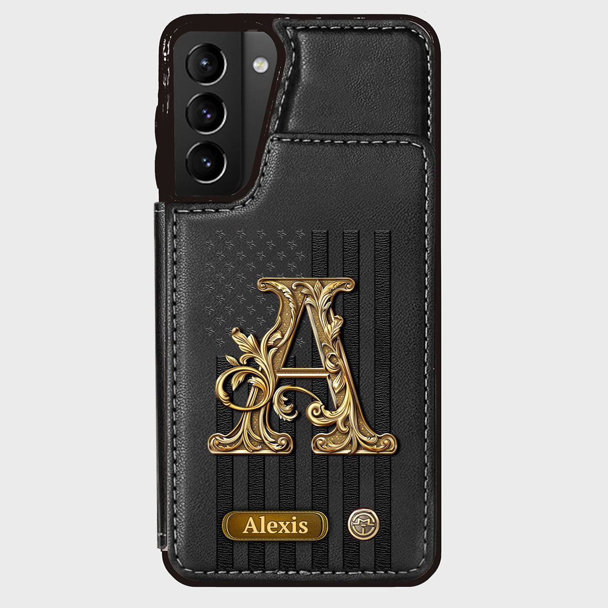 Cadeau initial pour lui, cadeau pour homme… - Étui portefeuille personnalisé pour téléphone