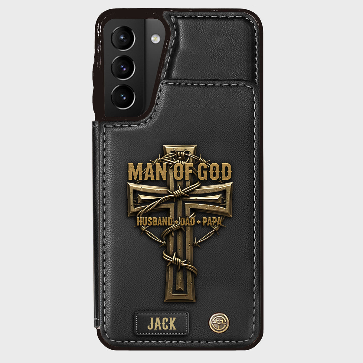 Man Of God - Personalized Christian Wallet Phone Case