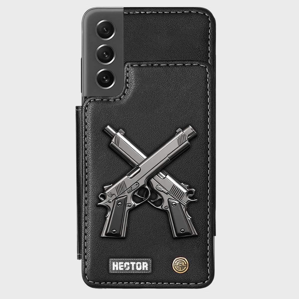 Crossed Pistols - Personalized Tactical equipment Wallet Phone Case
