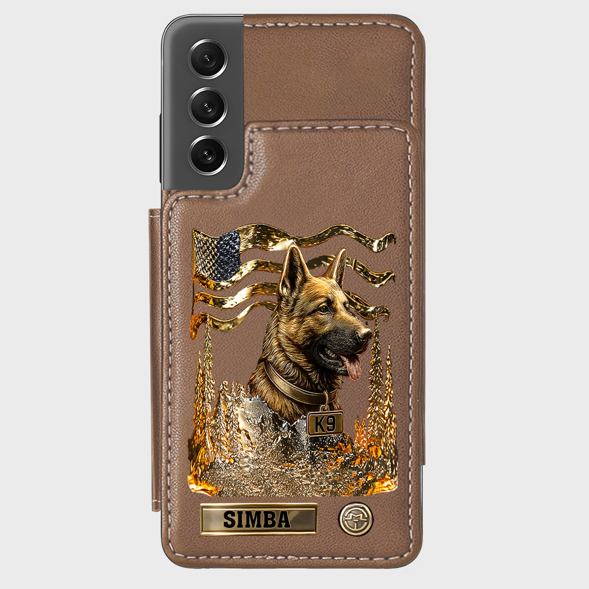 Love My Dog - Personalized German Shepherd Dog Wallet Phone Case