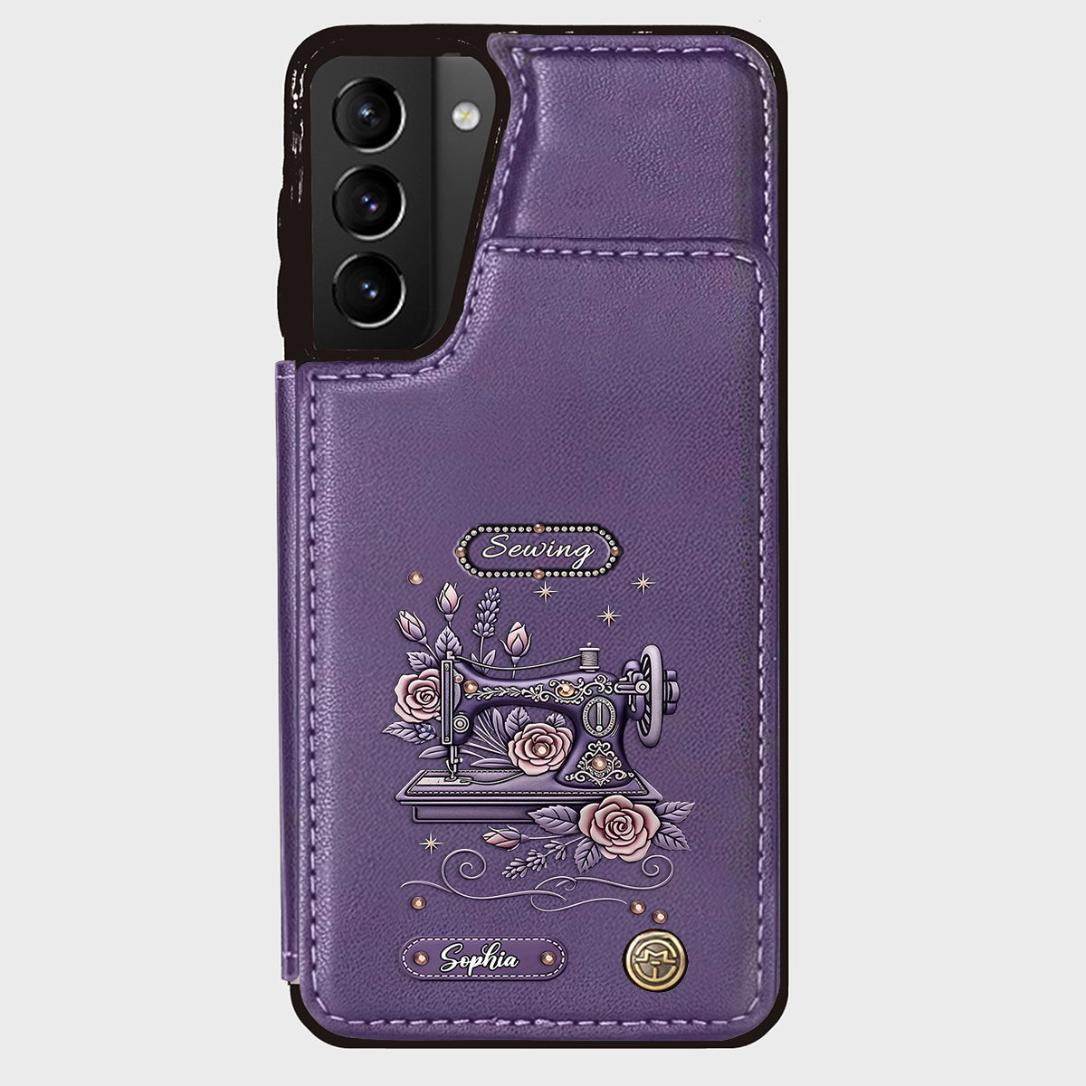 Love Sewing - Personalized Sewing Wallet Phone Case