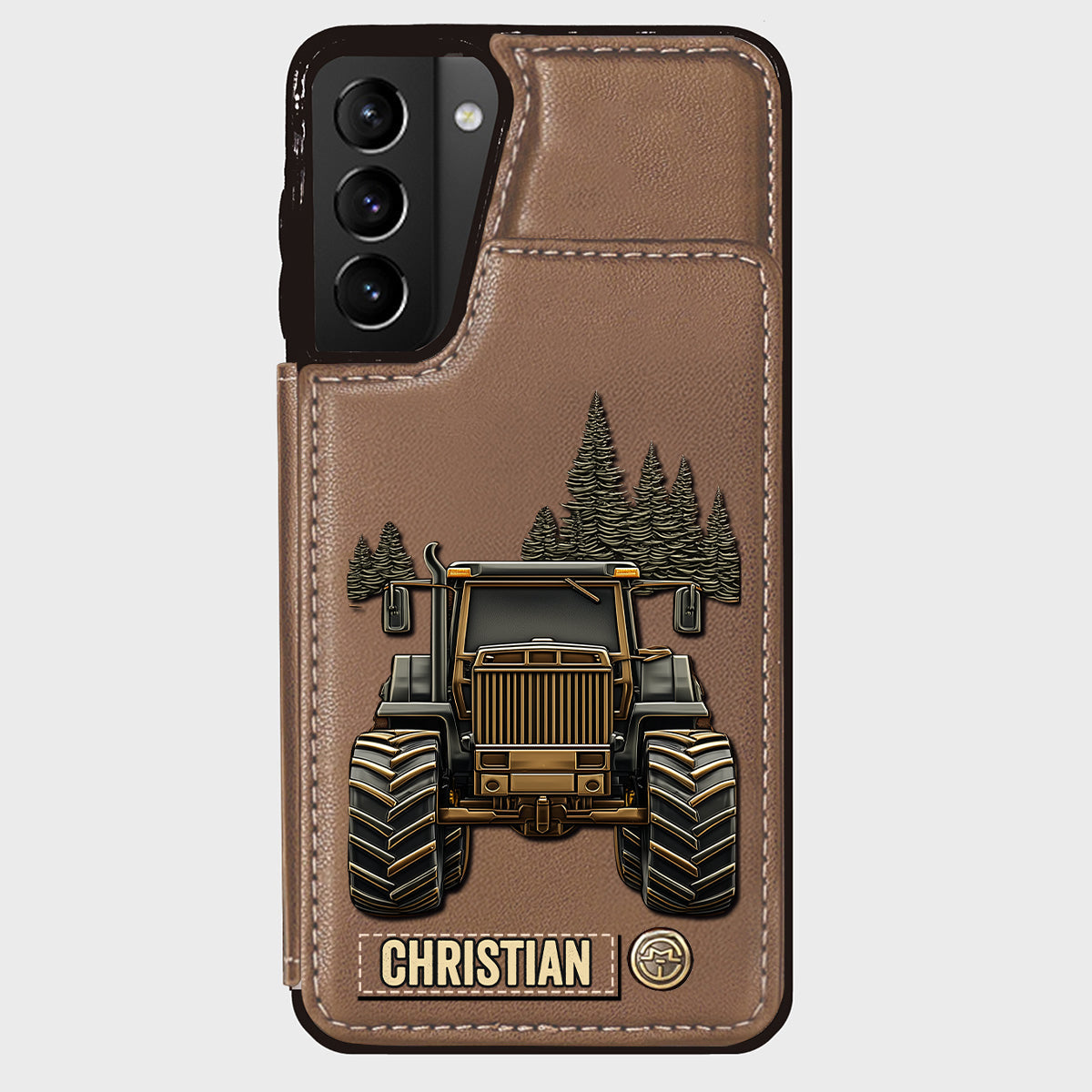 Tractor Ride - Personalized Tractor Wallet Phone Case