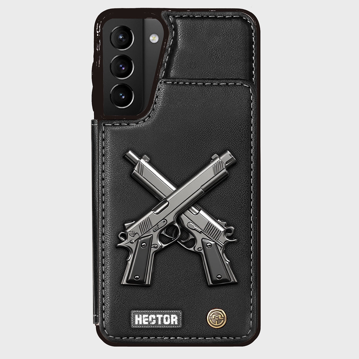 Crossed Pistols - Personalized Tactical equipment Wallet Phone Case