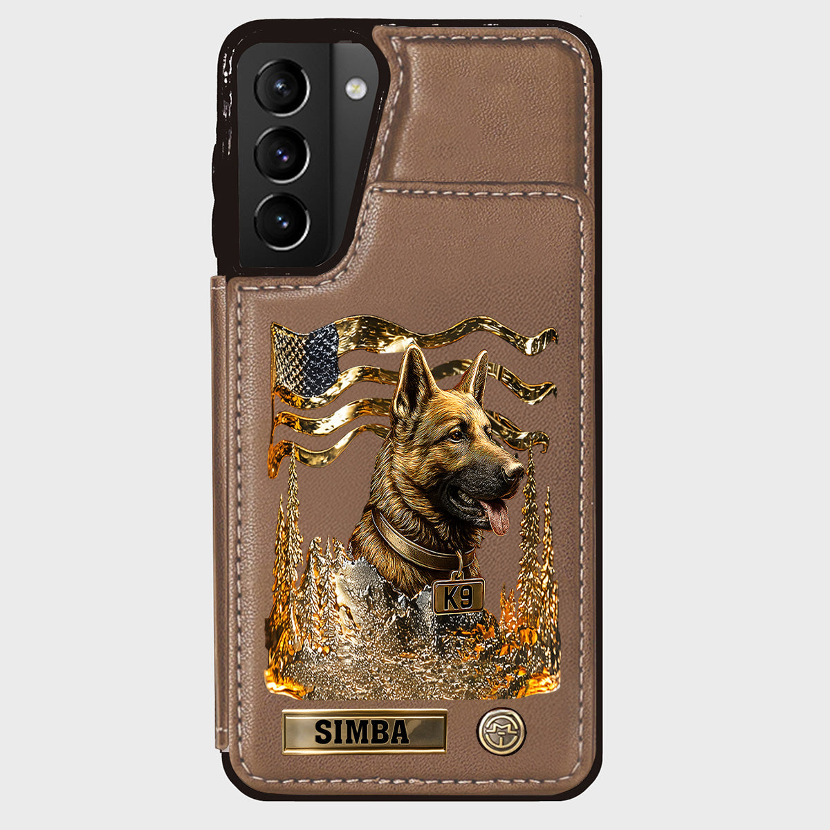 Love My Dog - Personalized German Shepherd Dog Wallet Phone Case