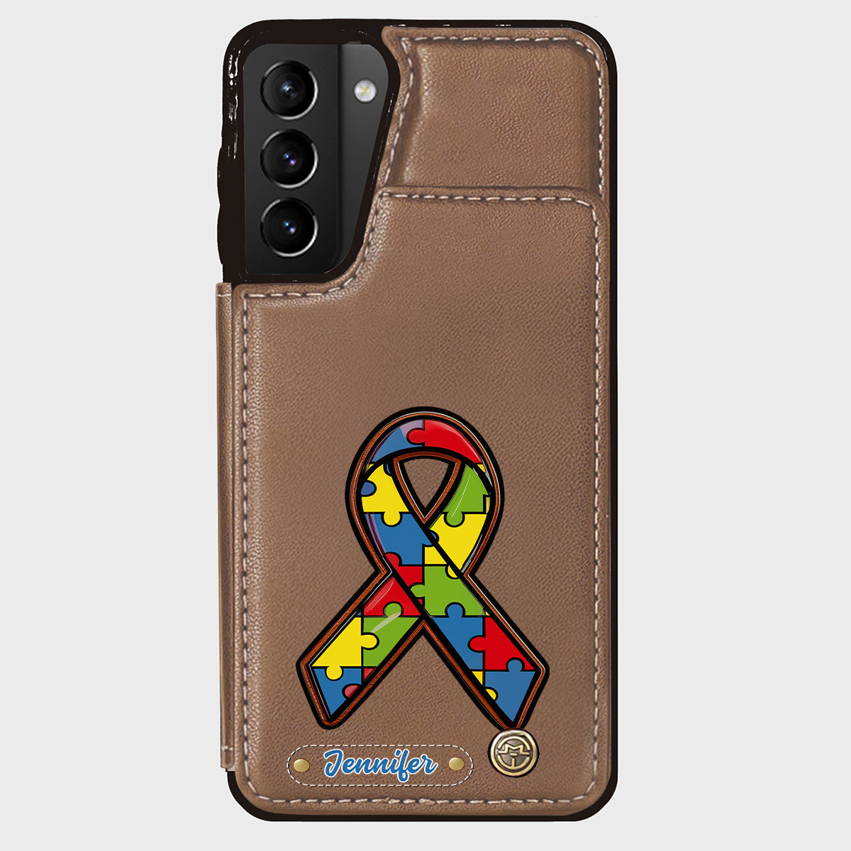 Autism Awareness - Personalized Autism Awareness Wallet Phone Case