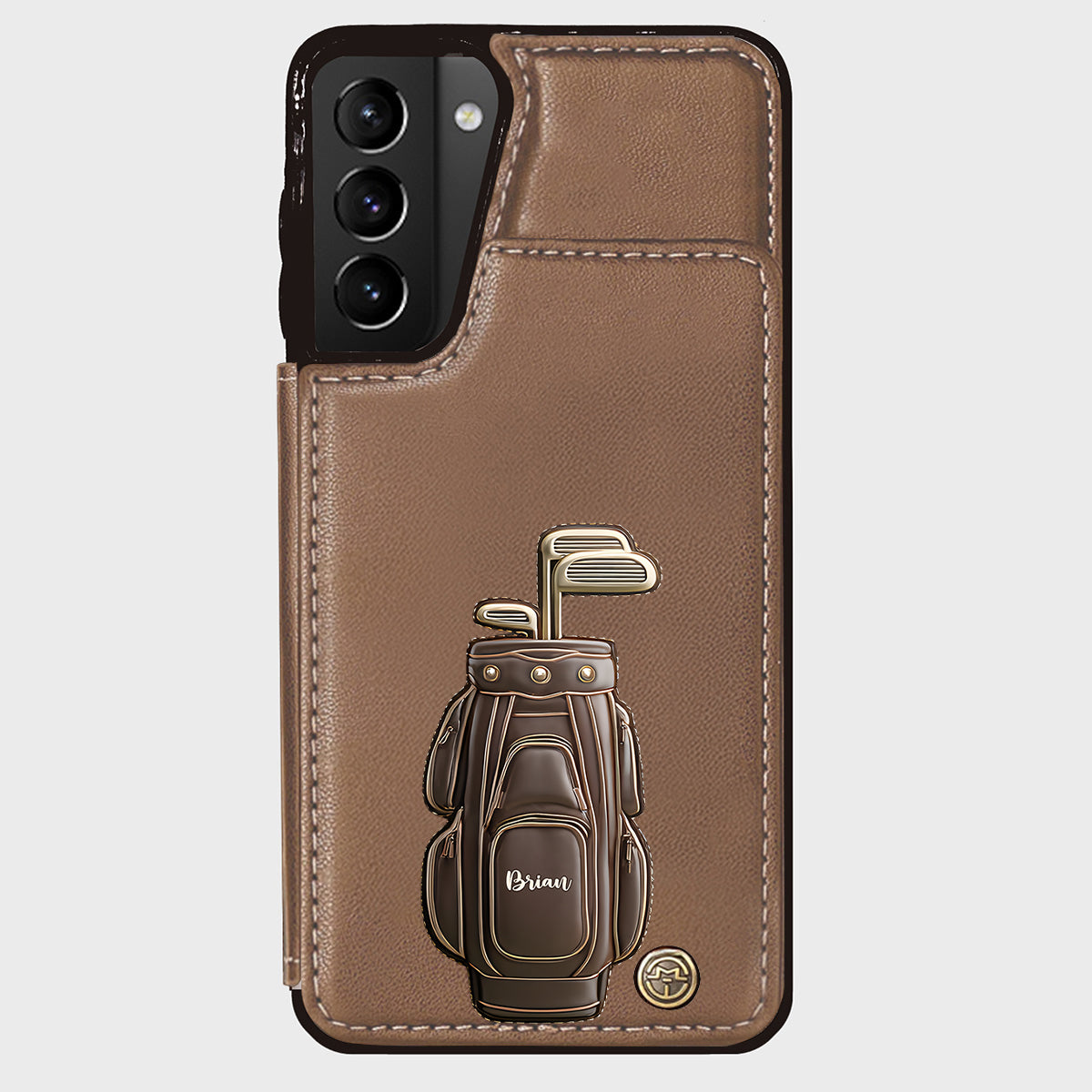 Luxury Gift For Golfer Custom Name - Personalized Golf Wallet Phone Case