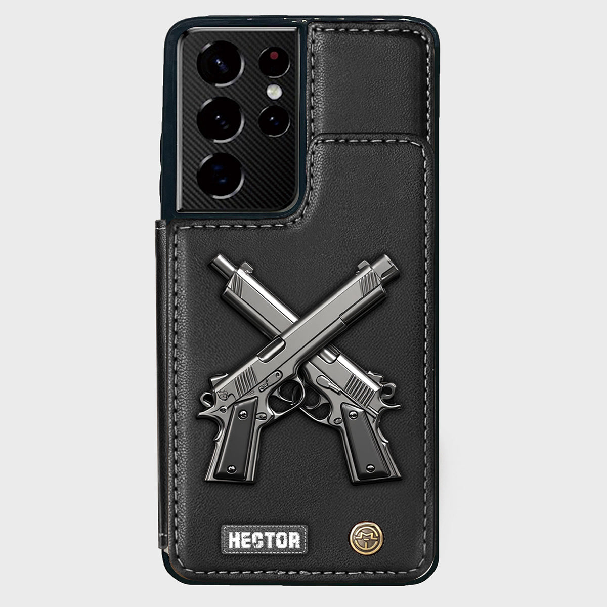 Crossed Pistols - Personalized Tactical equipment Wallet Phone Case