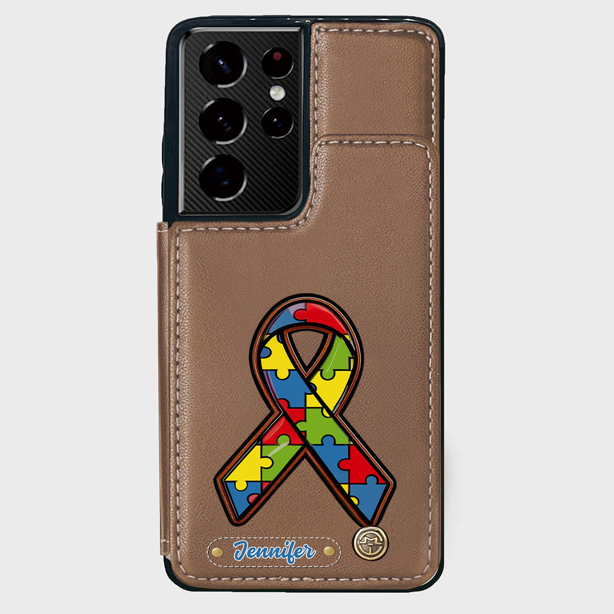 Autism Awareness - Personalized Autism Awareness Wallet Phone Case