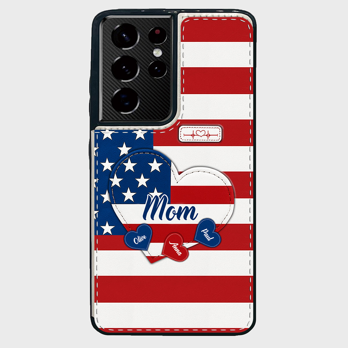 Joyeux 4 juillet ! Étui portefeuille pliable personnalisé pour téléphone portable, idéal pour la fête nationale américaine (4 juillet).