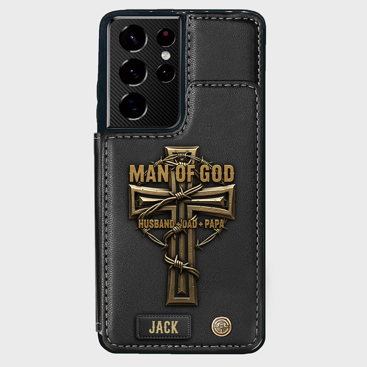 Man Of God - Personalized Christian Wallet Phone Case
