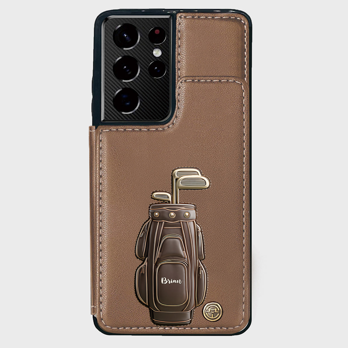Luxury Gift For Golfer Custom Name - Personalized Golf Wallet Phone Case