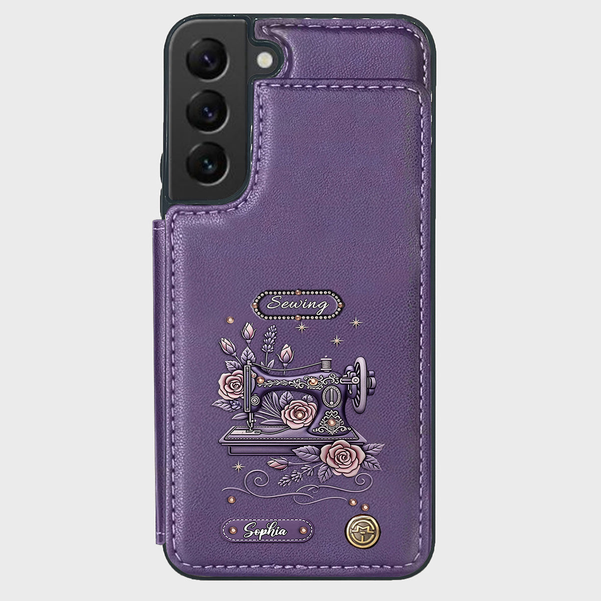 Love Sewing - Personalized Sewing Wallet Phone Case