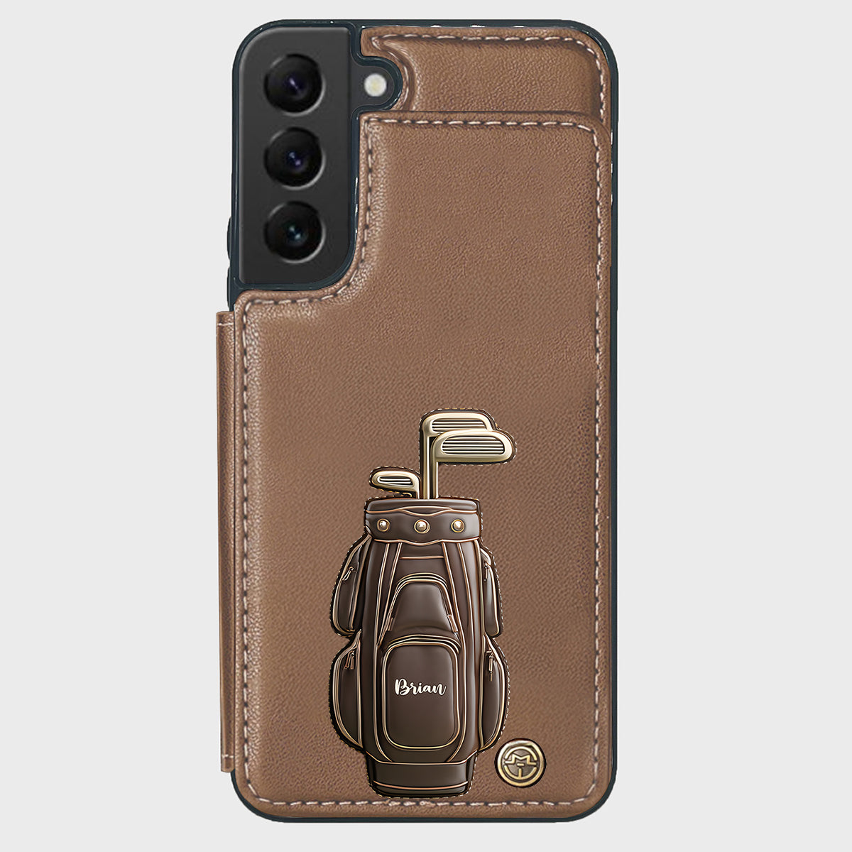 Luxury Gift For Golfer Custom Name - Personalized Golf Wallet Phone Case