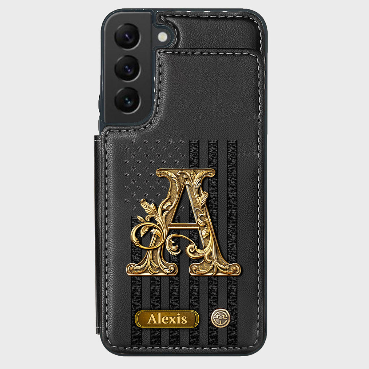 Cadeau initial pour lui, cadeau pour homme… - Étui portefeuille personnalisé pour téléphone