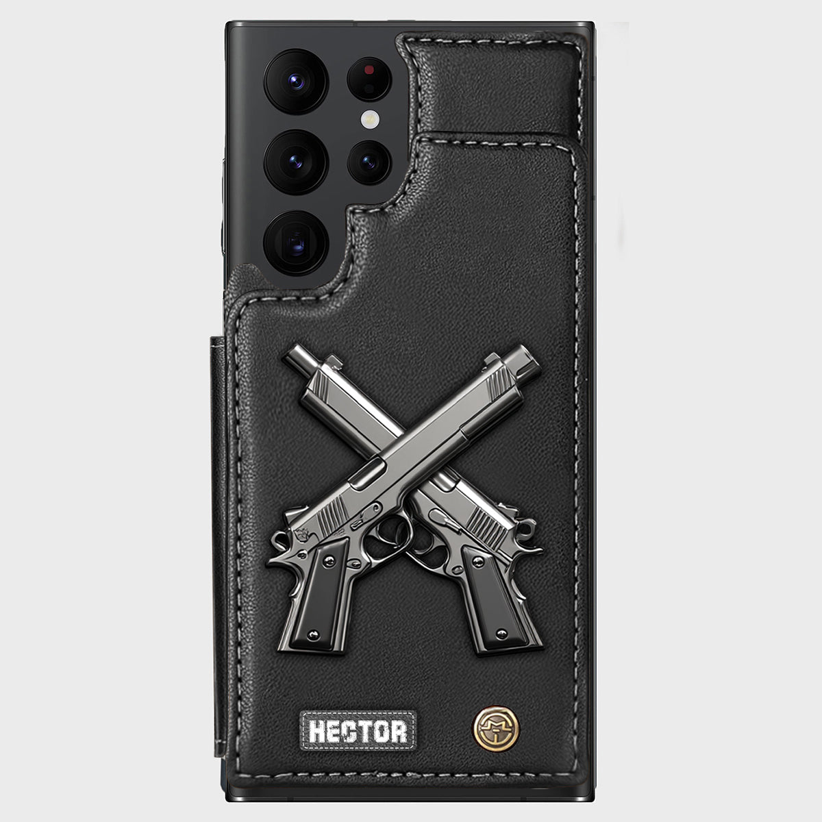 Crossed Pistols - Personalized Tactical equipment Wallet Phone Case