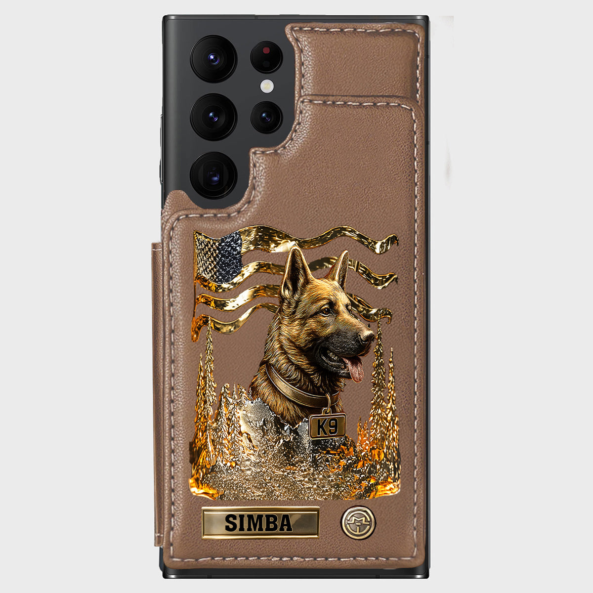 Love My Dog - Personalized German Shepherd Dog Wallet Phone Case