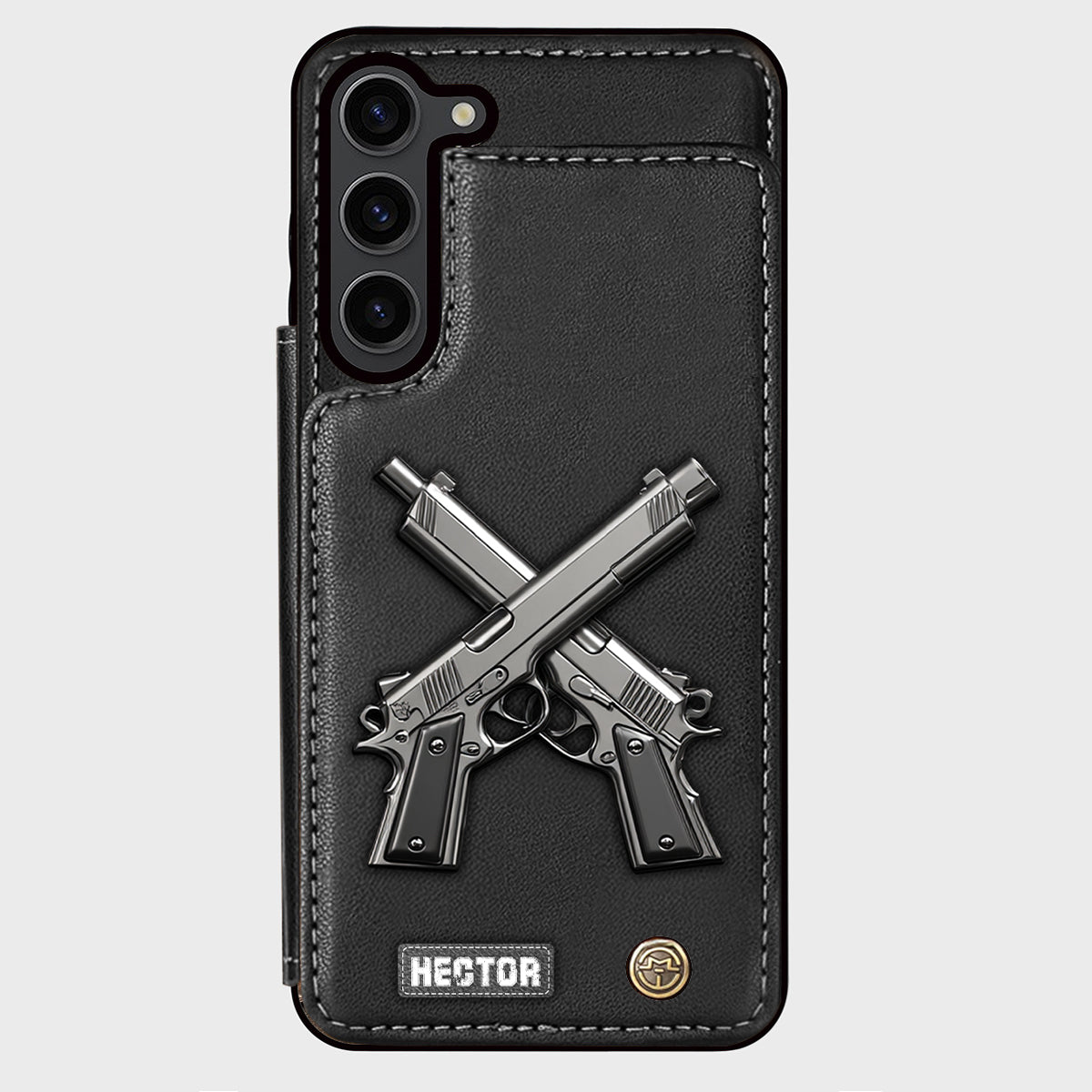 Crossed Pistols - Personalized Tactical equipment Wallet Phone Case