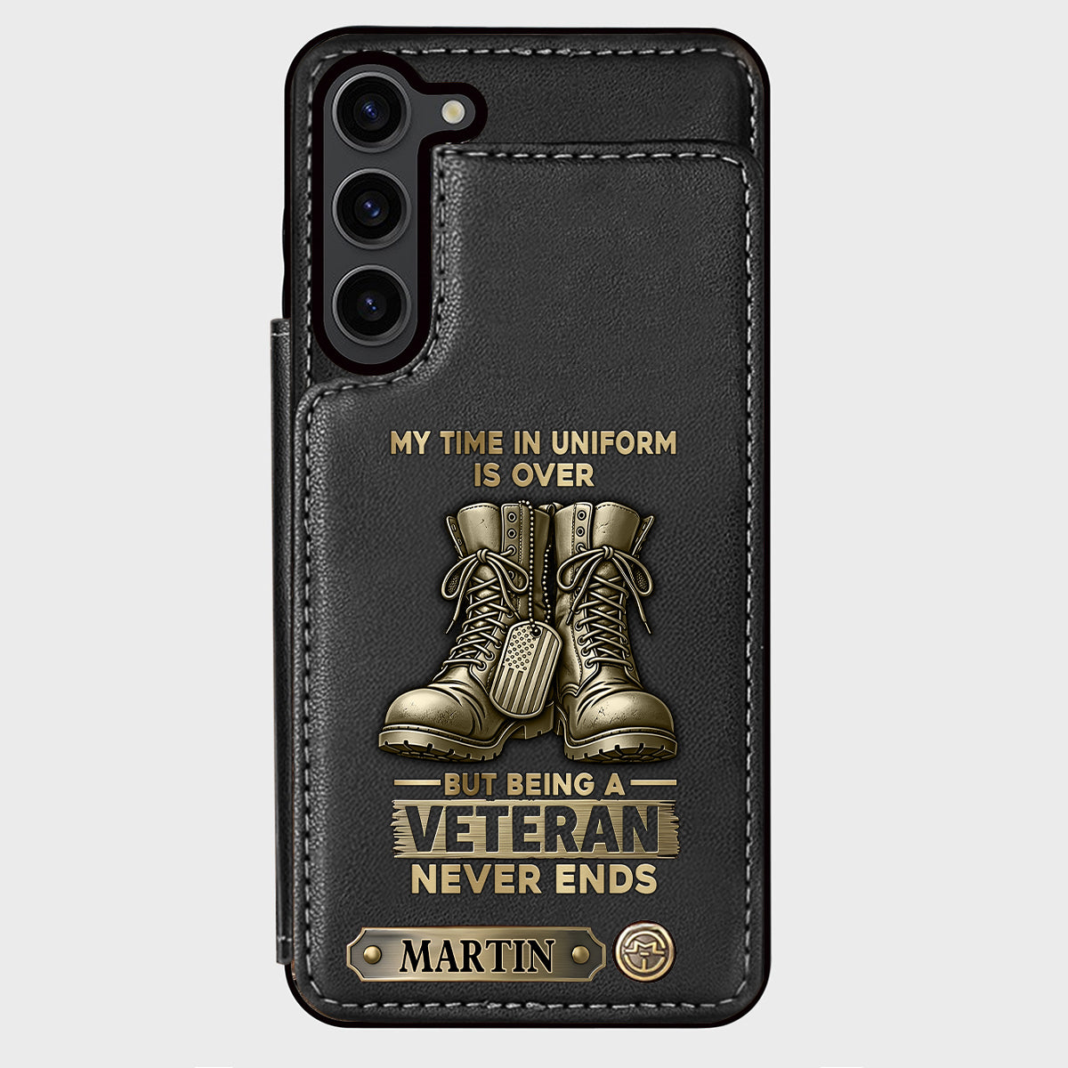 Proud Veteran - Personalized Veteran Wallet Phone Case