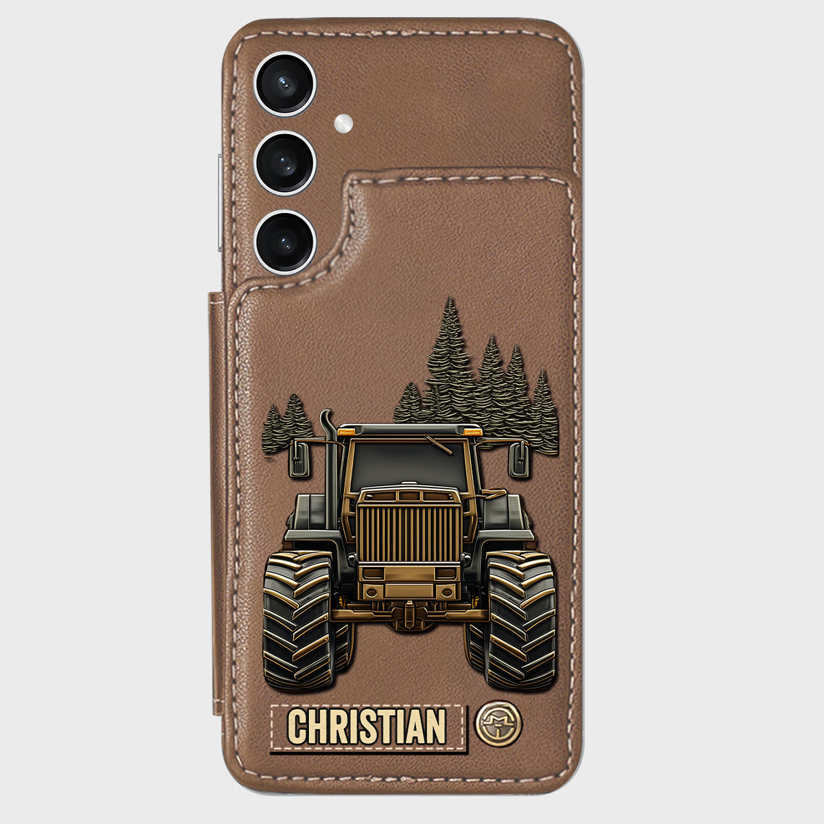 Tractor Ride - Personalized Tractor Wallet Phone Case
