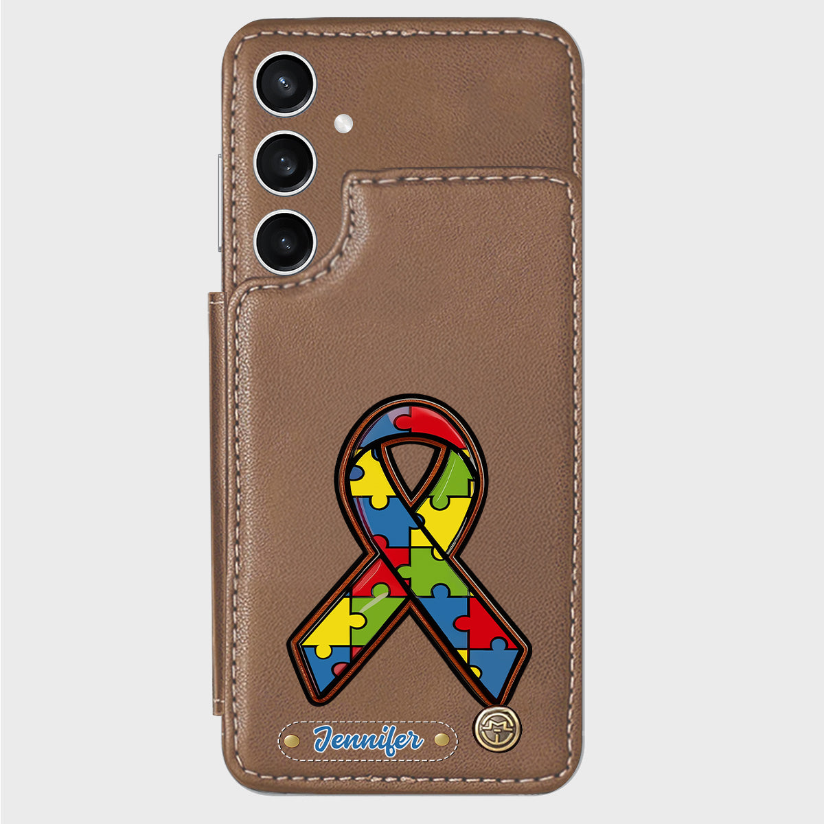 Autism Awareness - Personalized Autism Awareness Wallet Phone Case