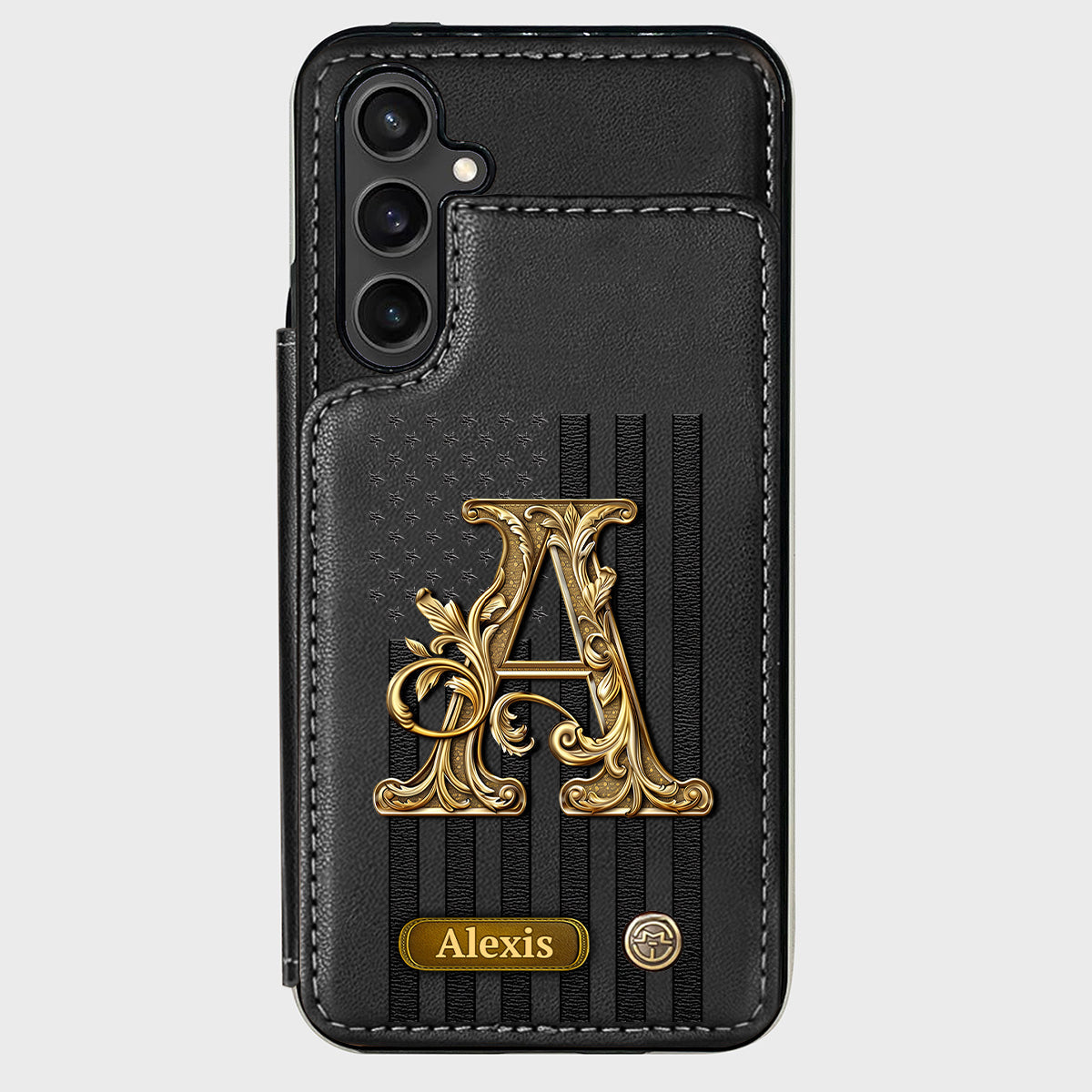 Cadeau initial pour lui, cadeau pour homme… - Étui portefeuille personnalisé pour téléphone