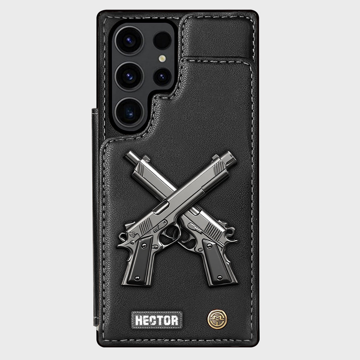 Crossed Pistols - Personalized Tactical equipment Wallet Phone Case
