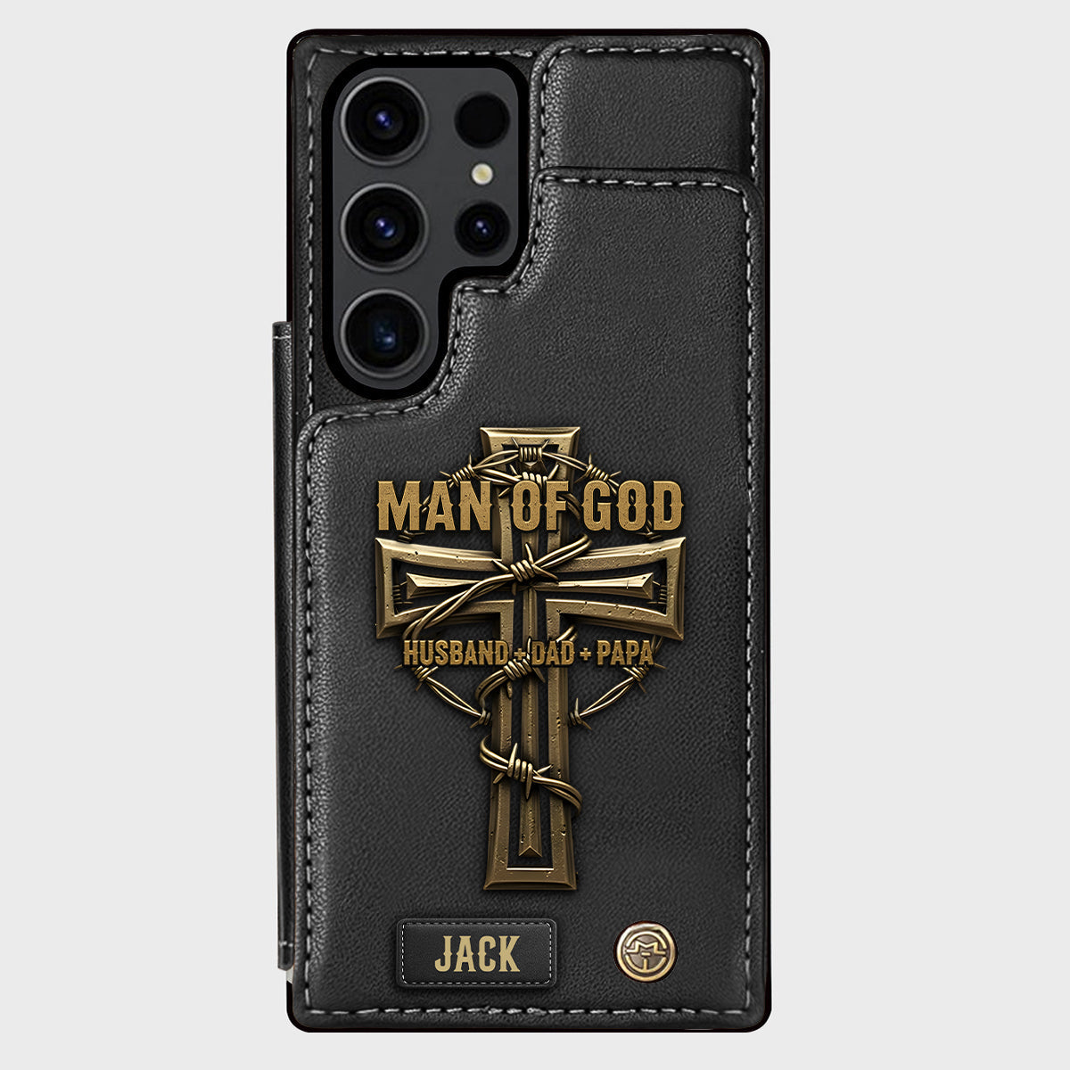 Man Of God - Personalized Christian Wallet Phone Case