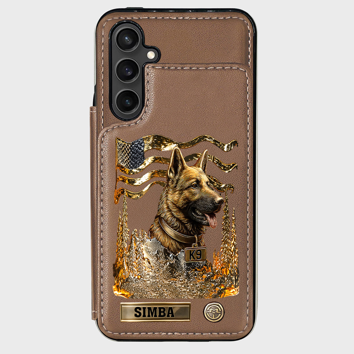 Love My Dog - Personalized German Shepherd Dog Wallet Phone Case