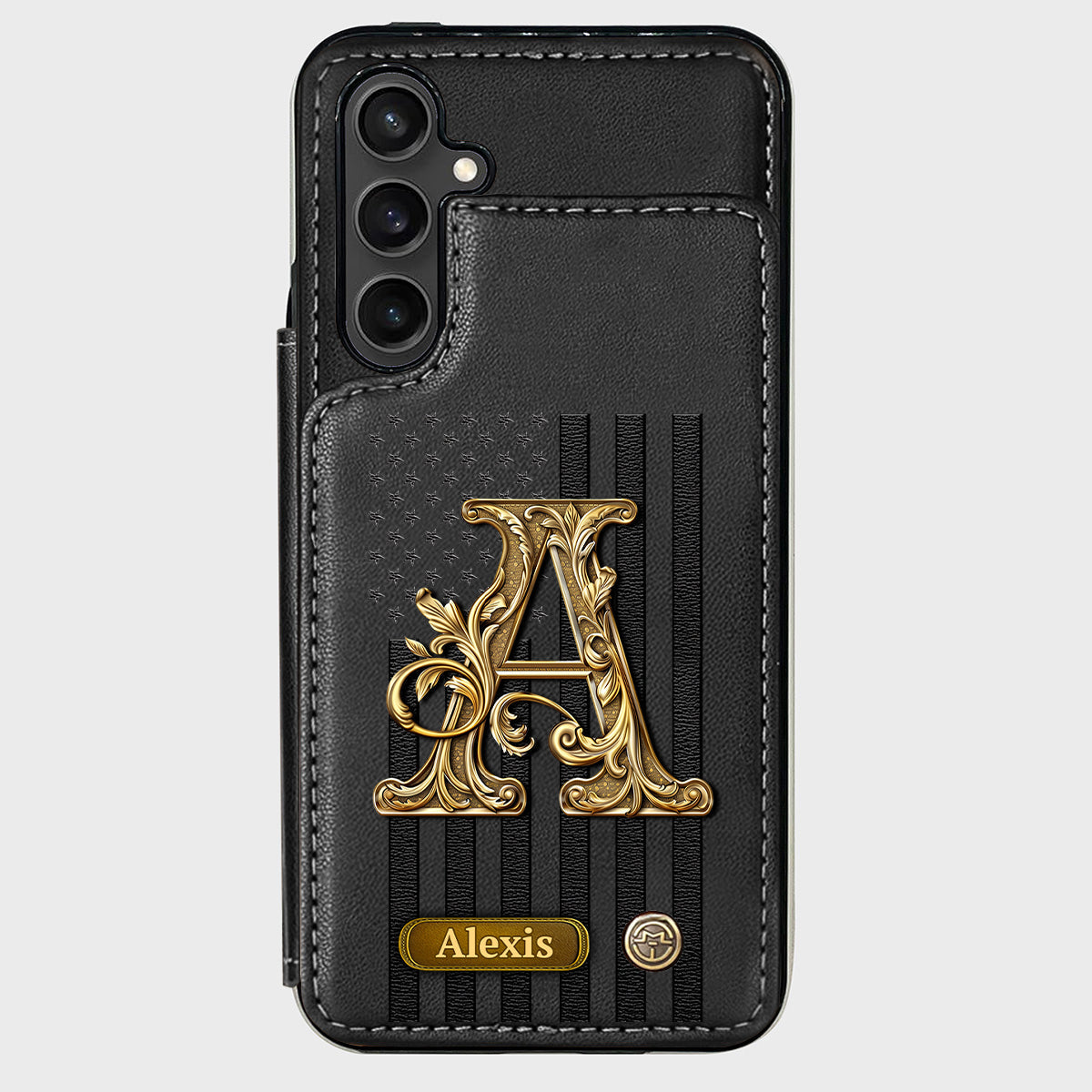 Cadeau initial pour lui, cadeau pour homme… - Étui portefeuille personnalisé pour téléphone