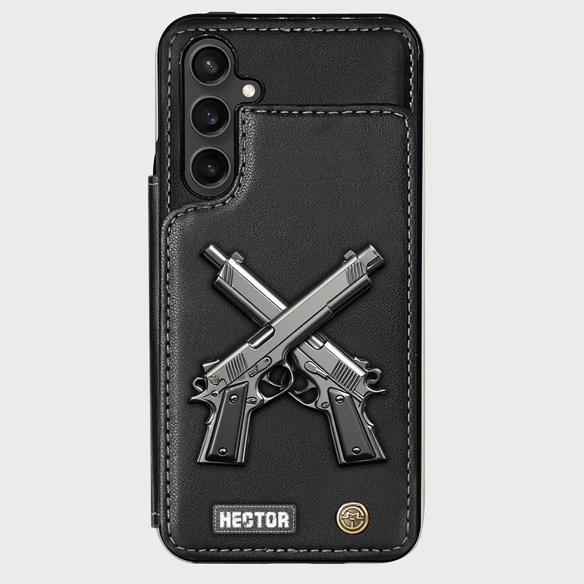 Crossed Pistols - Personalized Tactical equipment Wallet Phone Case