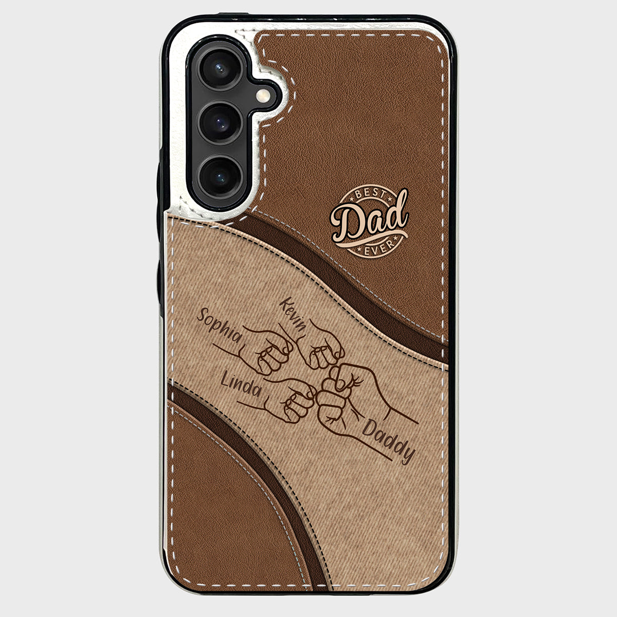 Fist Bump - Personalized Father Foldable Wallet Phone Case