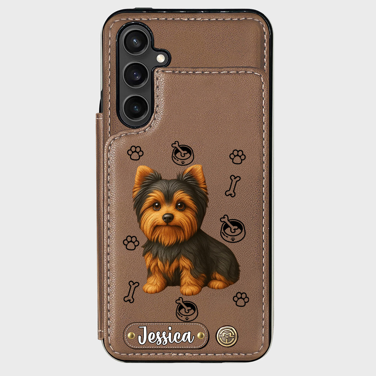 Love My Dog - Personalized Yorkshire Terriers Wallet Phone Case