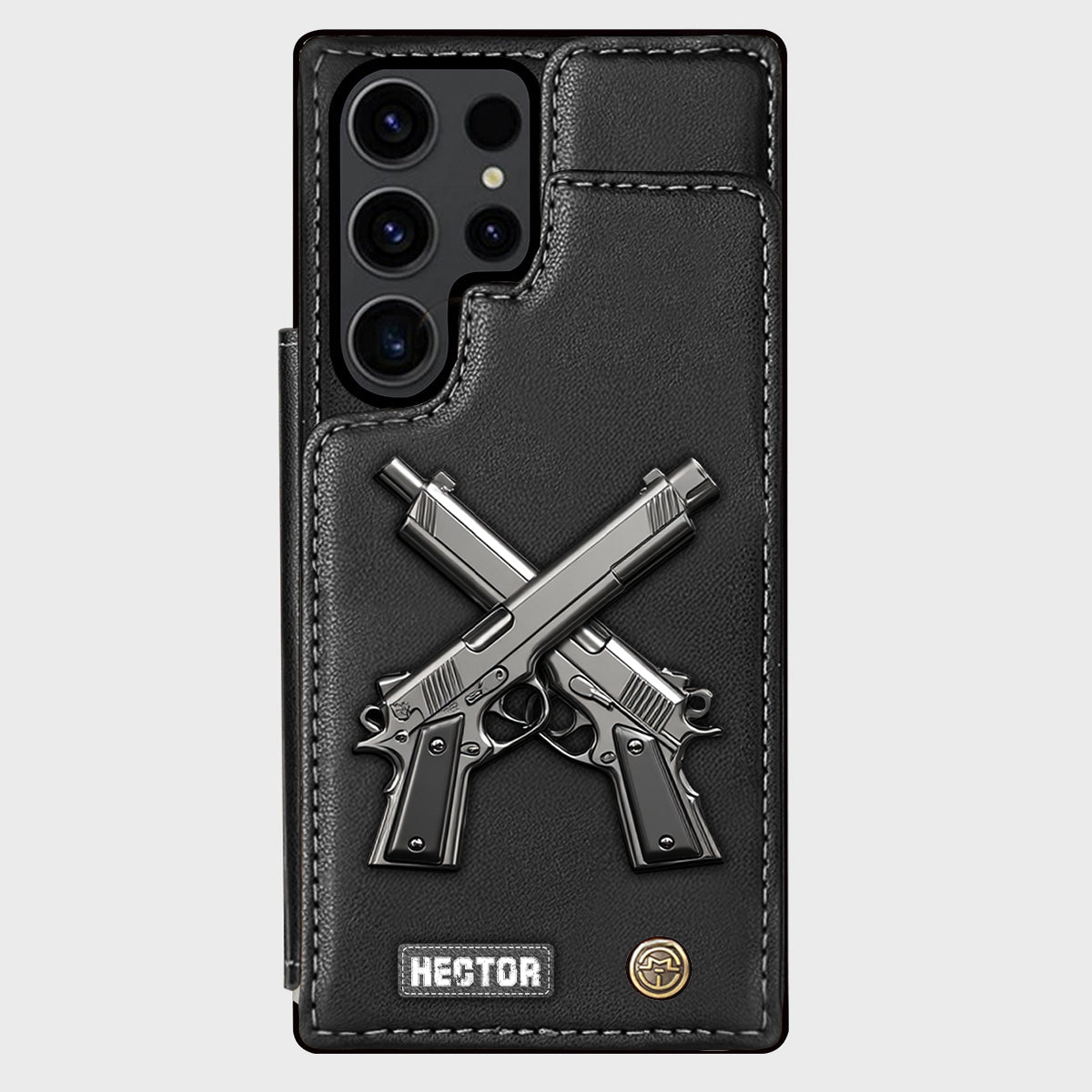 Crossed Pistols - Personalized Tactical equipment Wallet Phone Case