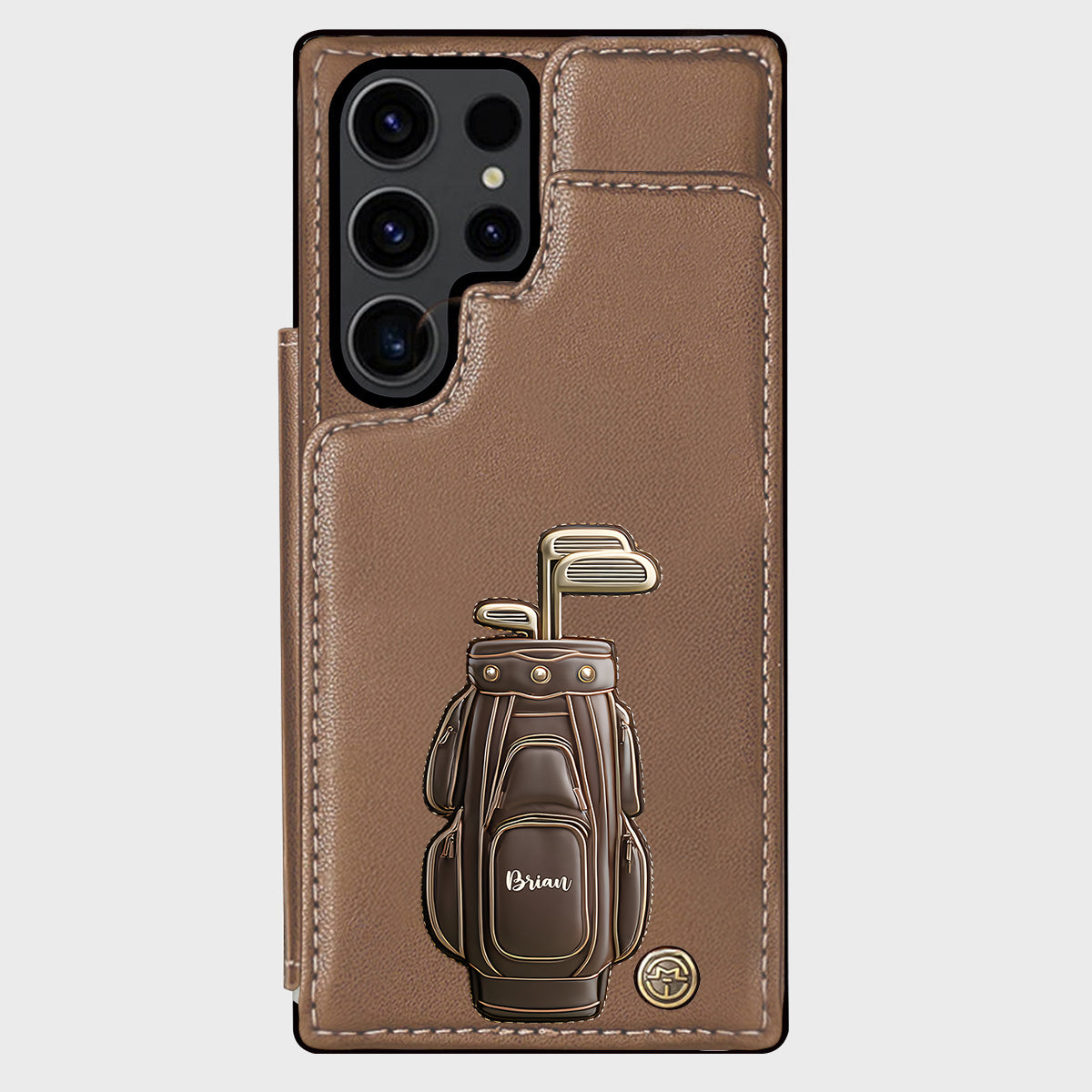 Luxury Gift For Golfer Custom Name - Personalized Golf Wallet Phone Case