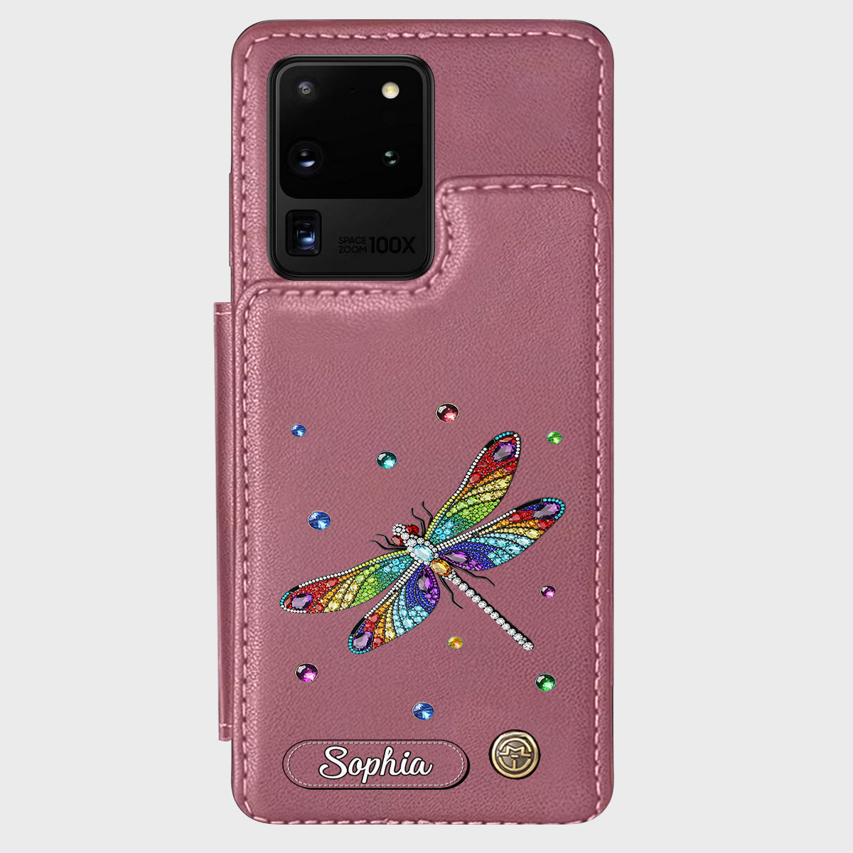Beautiful Dragonfly - Personalized Dragonfly Wallet Phone Case