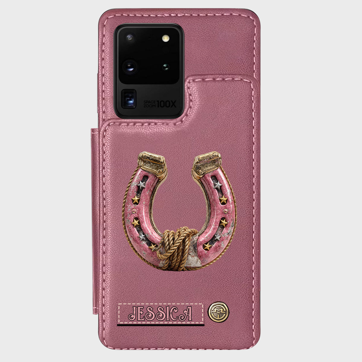 Horseshoe - Personalized Horse Wallet Phone Case