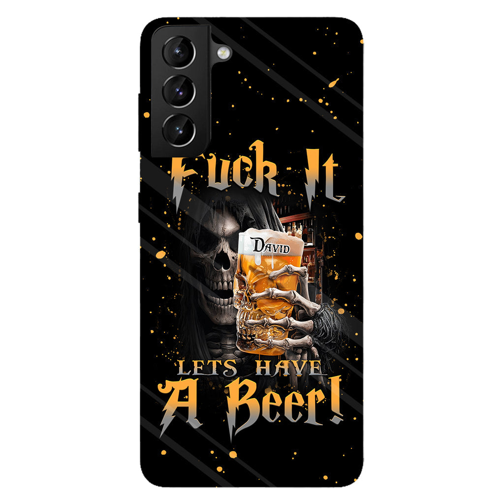 Let's Have A Beer - Personalized Beer Full Print Phone Case