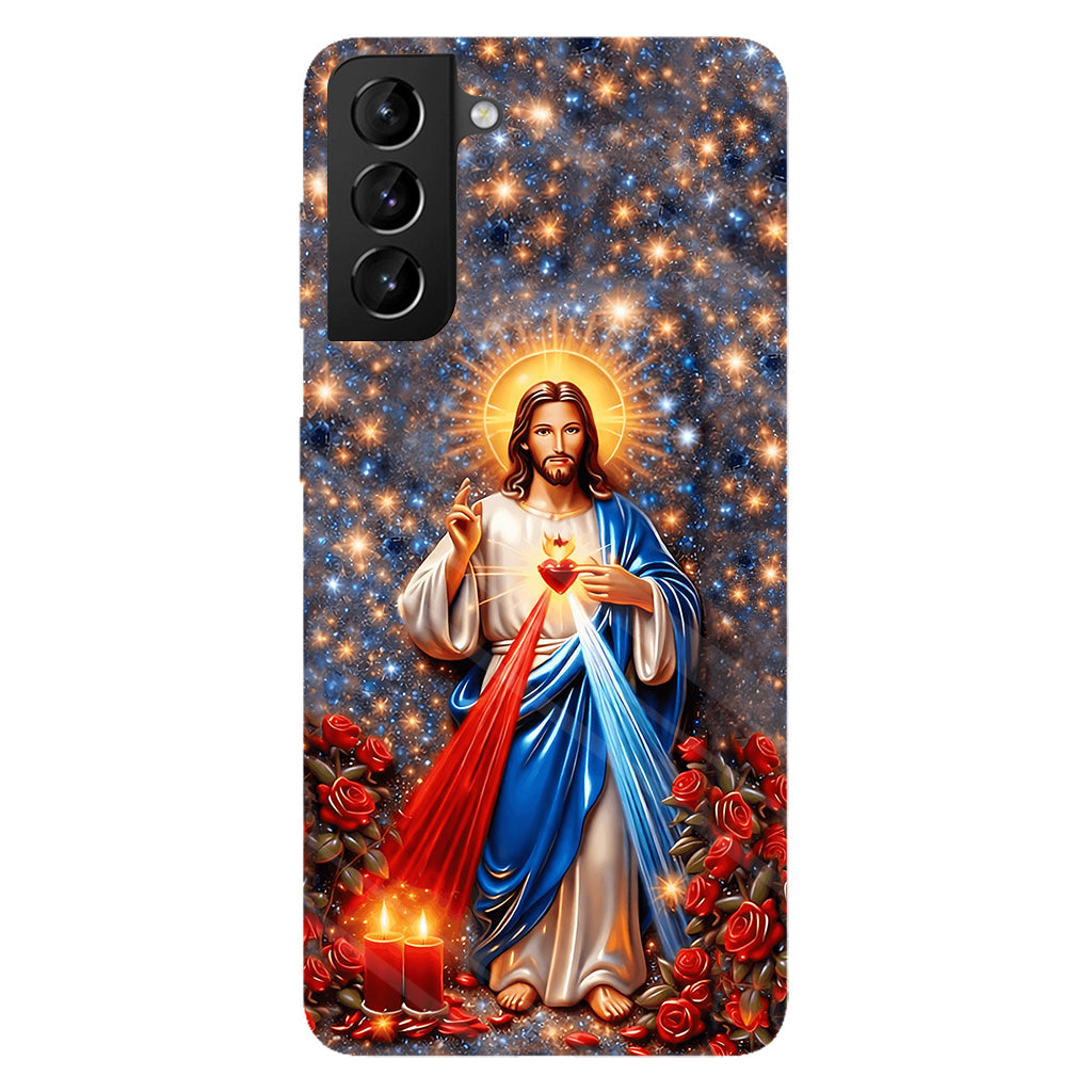 Sacré-Cœur de Jésus - Coque de téléphone personnalisée avec impression chrétienne intégrale