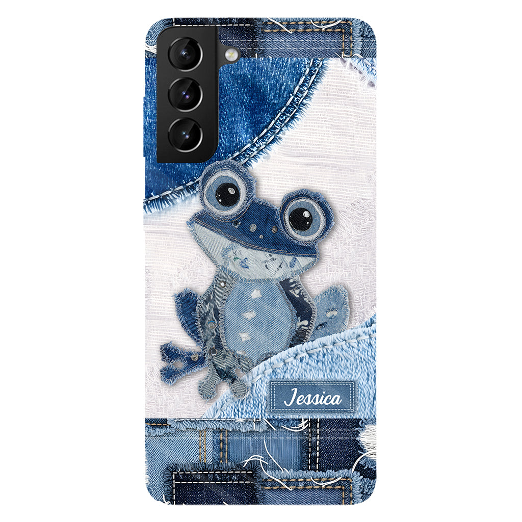 Coque de téléphone personnalisée Love Frog avec motif grenouille