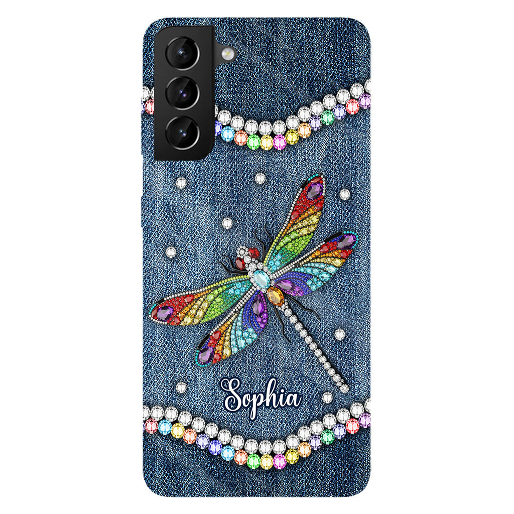 Magnifique libellule - Coque de téléphone personnalisée avec motif libellule intégral
