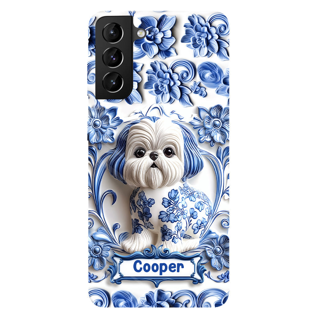 Coque de téléphone personnalisée avec imprimé chien mignon