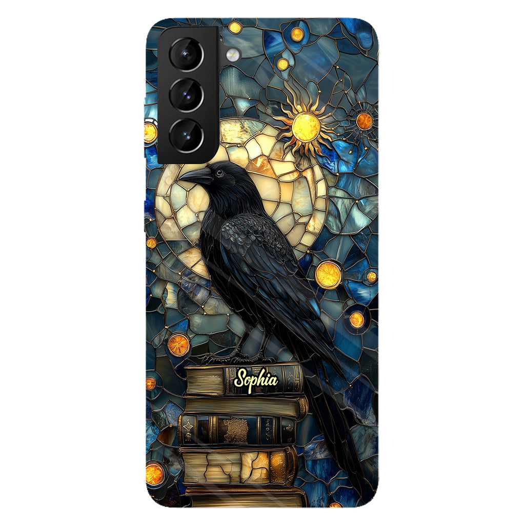 Raven Book Club - Coque de téléphone personnalisée avec livre intégral
