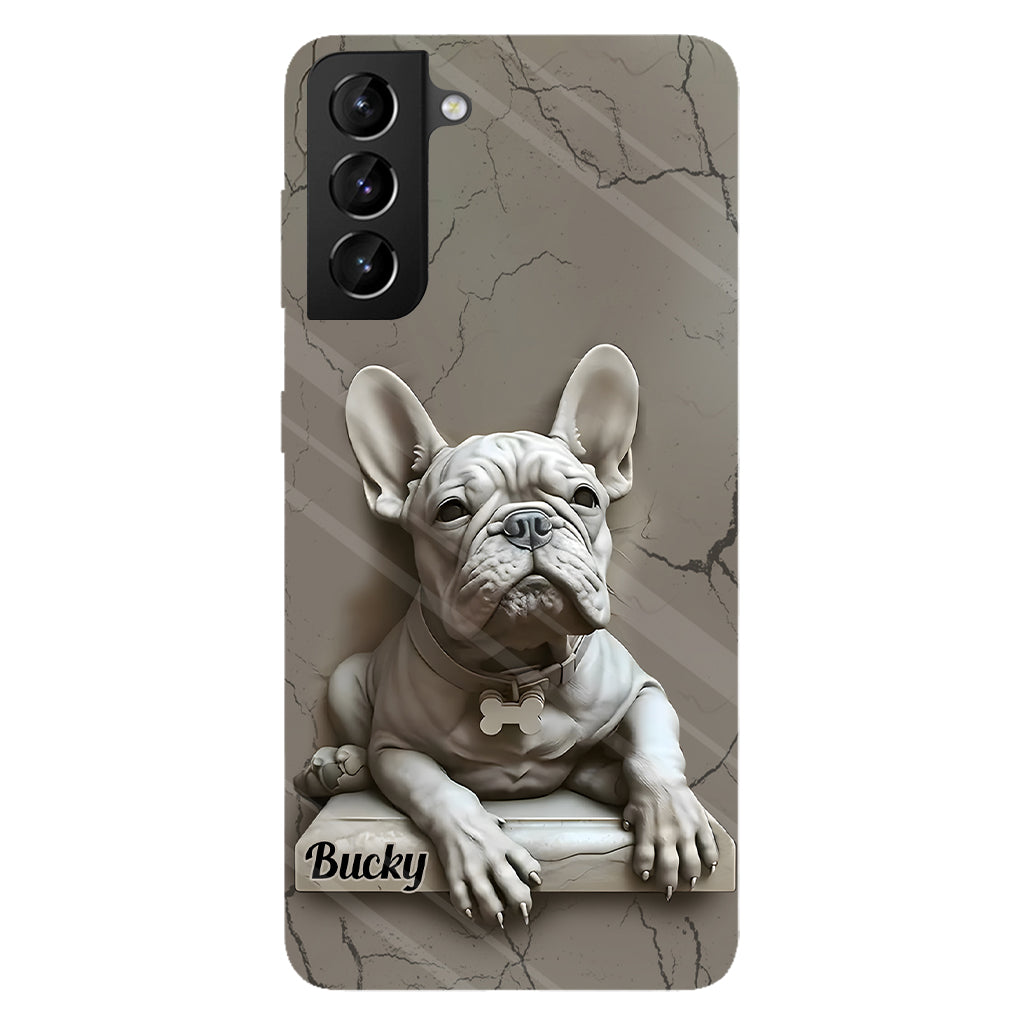 Französische Bulldogge – Personalisierte Handyhülle mit Französische-Bulldogge-Vollbild