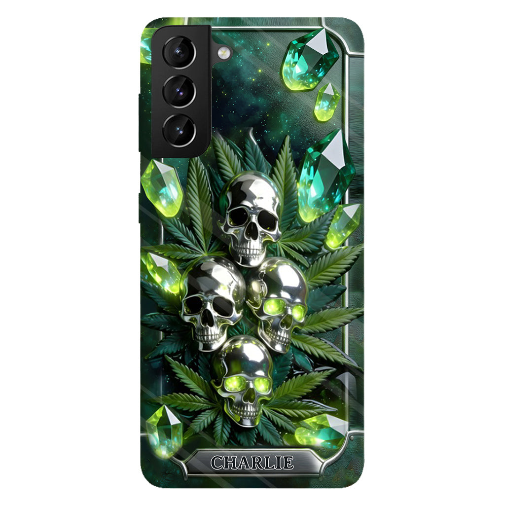 Smokers - Personalized Weed Full Print Phone Case & Phone Grip