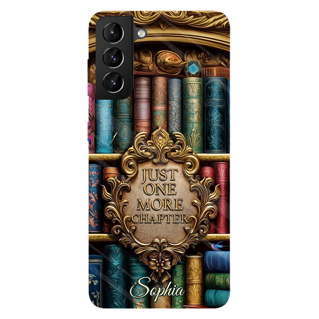 Just One More Chapter - Personalized Book Full Print Phone Case